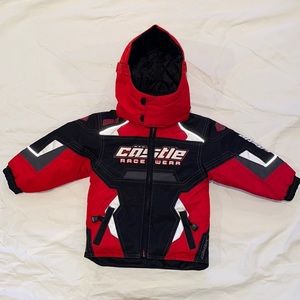 Castle X race wear jacket; Red; 2T